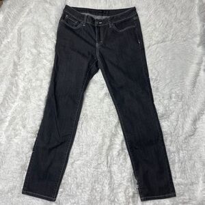 Prana grey black denim jeans 8 29